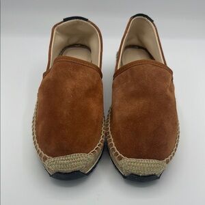 rag & bone Brown and Cream Espadrilles with Suede Finish